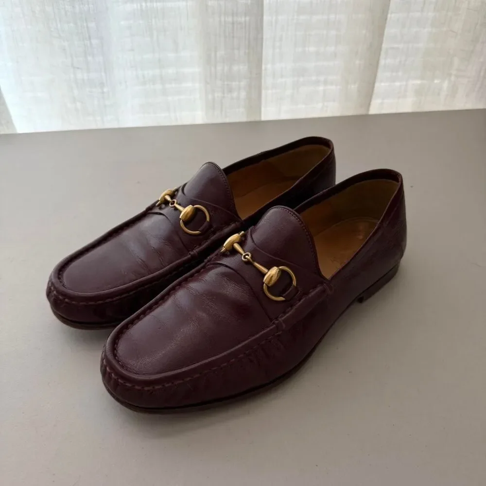 Gucci Horsebit Loafer Men –  Bordeaux Leather -